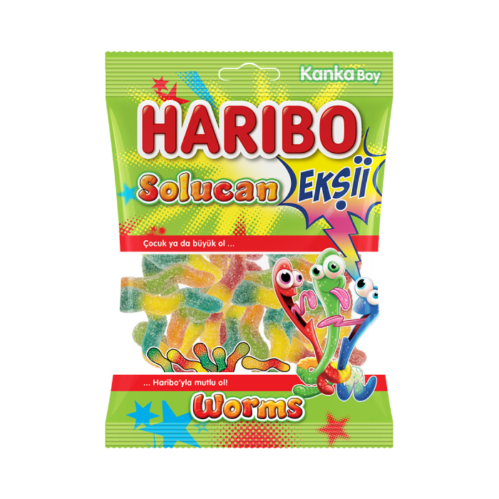 HARİBO SOLUCAN EKŞİİ KANKA BOY 70GR